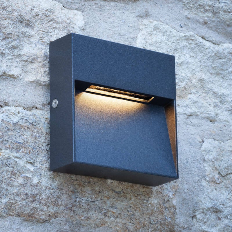 Image of Dar Yukon LED Outdoor Flush Wall Light