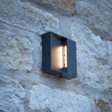 Image of Dar Yukon LED Outdoor Flush Wall Light