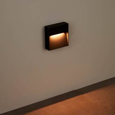 Image of Dar Yukon LED Outdoor Flush Wall Light