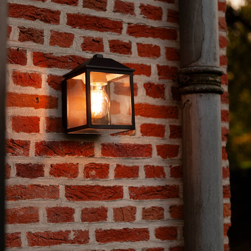 Image of Lutec Spire Outdoor Hanging Lantern Wall Light