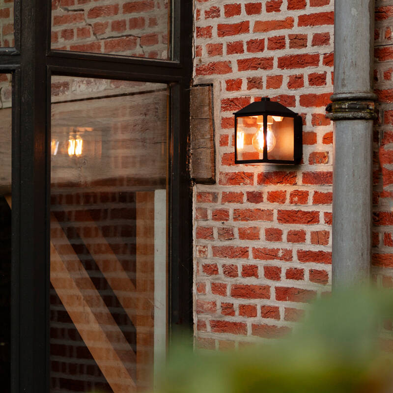 Image of Lutec Spire Outdoor Hanging Lantern Wall Light