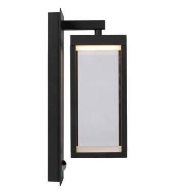 Image of Lucide Clairette LED Outdoor Hanging Lantern Wall Light with PIR Sensor