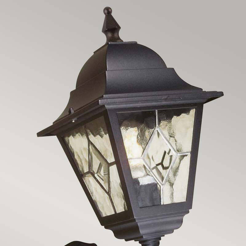 Image of Elstead Norfolk Outdoor Hanging Lantern Wall Light with PIR Sensor