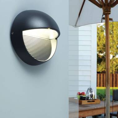 Lutec Radius Round LED Outdoor Flush Wall Light
