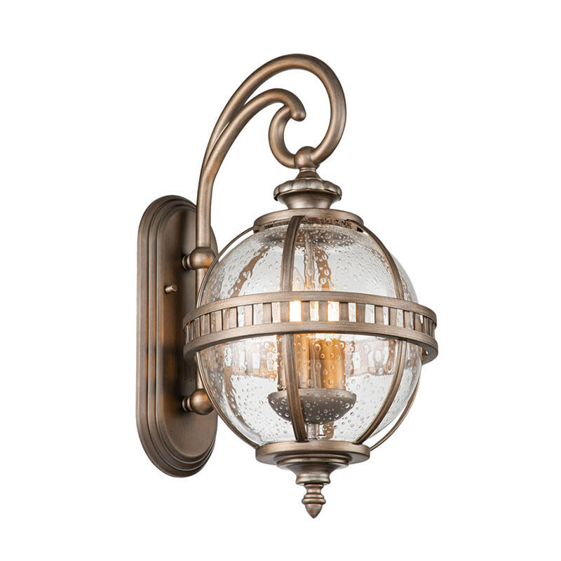 Image of Kichler Halleron 2 Light Outdoor Hanging Lantern Wall Light