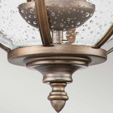 Image of Kichler Halleron 2 Light Outdoor Hanging Lantern Wall Light