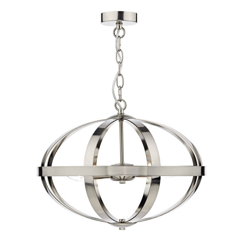 Image of Dar Symbol 6 Light Ceiling Pendant Light