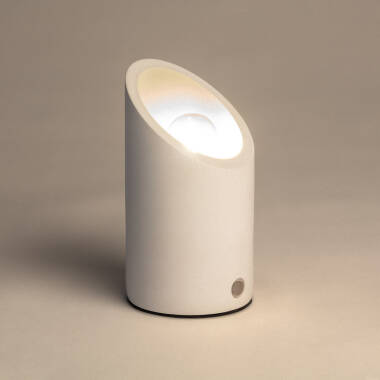Image of Edit Arlo USB Rechargeable Plaster Uplighter Floor Lamp