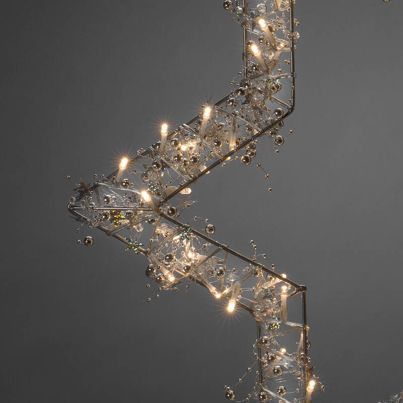 Image of Konstsmide Christmas 60cm Very Warm White LED Star Wreath Decoration