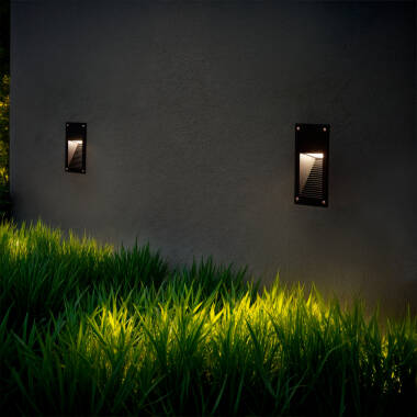 Image of Edit Copper 3W Warm White LED Recessed Outdoor Wall Light