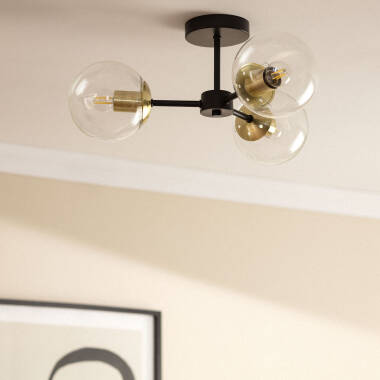 Image of Edit Wassily 3 Light Flush Ceiling Light