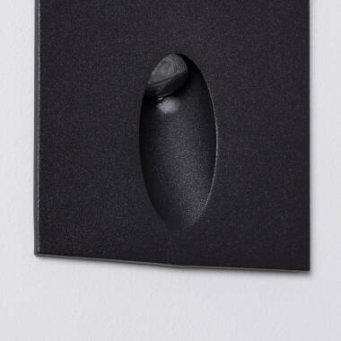 Image of Edit Wabi 3W Square Oval LED Recessed Outdoor Wall Light