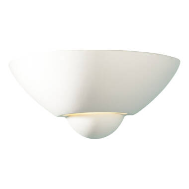 Dar Vector Ceramic Uplighter Wall Light