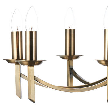Image of Dar Ambassador 8 Light Chandelier
