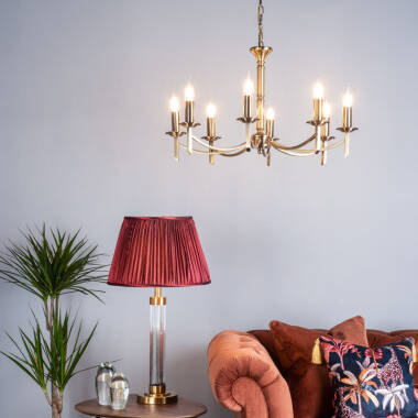 Image of Dar Ambassador 8 Light Chandelier