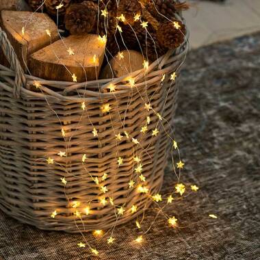 Sirius 1M Trille Horsetail LED Silver Micro Wire Fairy Lights - 125 Lights