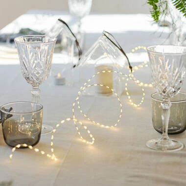 Sirius 2M Kiki LED Silver Micro Wire Fairy Lights - 155 Lights