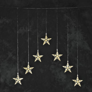 Konstsmide Christmas 1.18M Warm White LED Star Curtain Lights