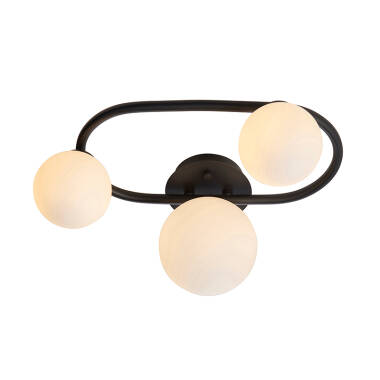 Endon Pulsa 3 Light Circle Semi-Flush Ceiling Light