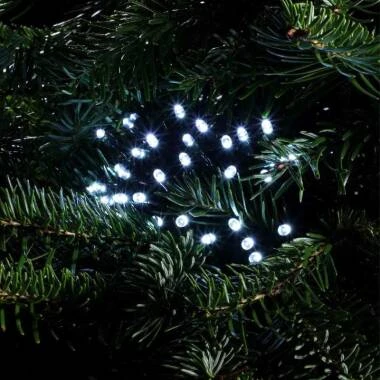 Edit 8.92M Ice Blue LED Multi-Function String Lights - Green Cable