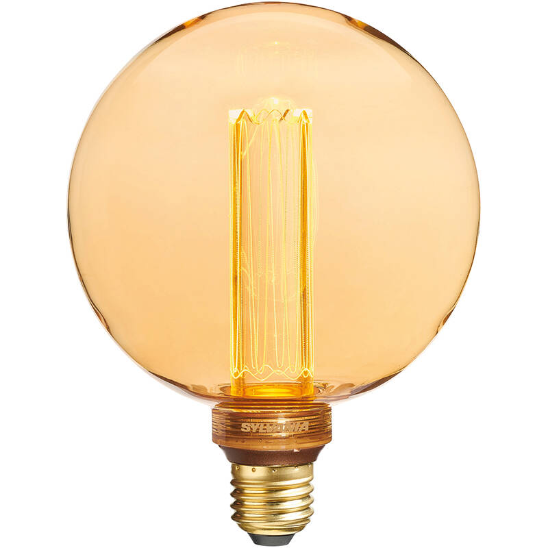 Image of Sylvania 2.5W Non-Dimmable LED Decorative Filament 165mm Clear Globe Bulb - Screw Cap