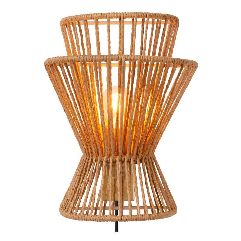 Image of Lucide Tasman Flush Wall Light with Plug