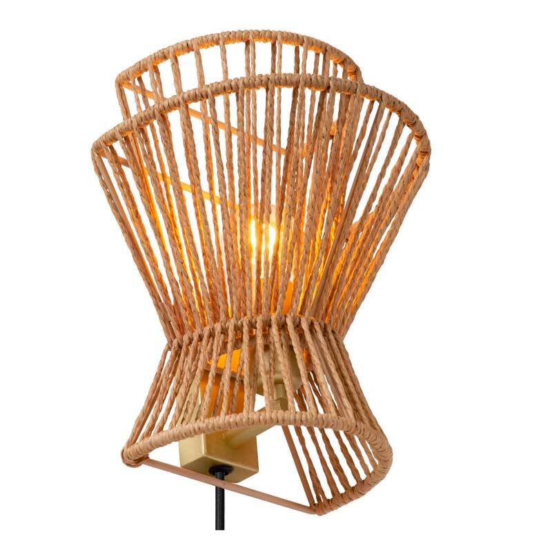 Image of Lucide Tasman Flush Wall Light with Plug