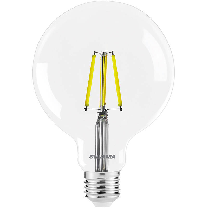 Image of Sylvania 4W Non-Dimmable LED Decorative Filament 125mm Clear Globe Bulb - Screw Cap