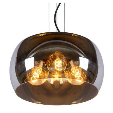 Image of Lucide Olivia Large Glass Ceiling Pendant Light