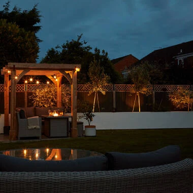 Image of EasyFit Core 12v Garden Lights - Golf Ball LED Festoon Lights - 10 Lights
