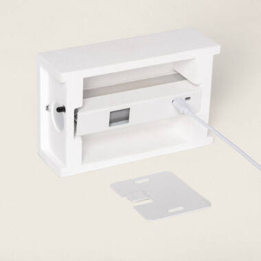 Image of Edit Marley USB Rechargeable LED Up & Down Plaster Wall Light with Remote Control