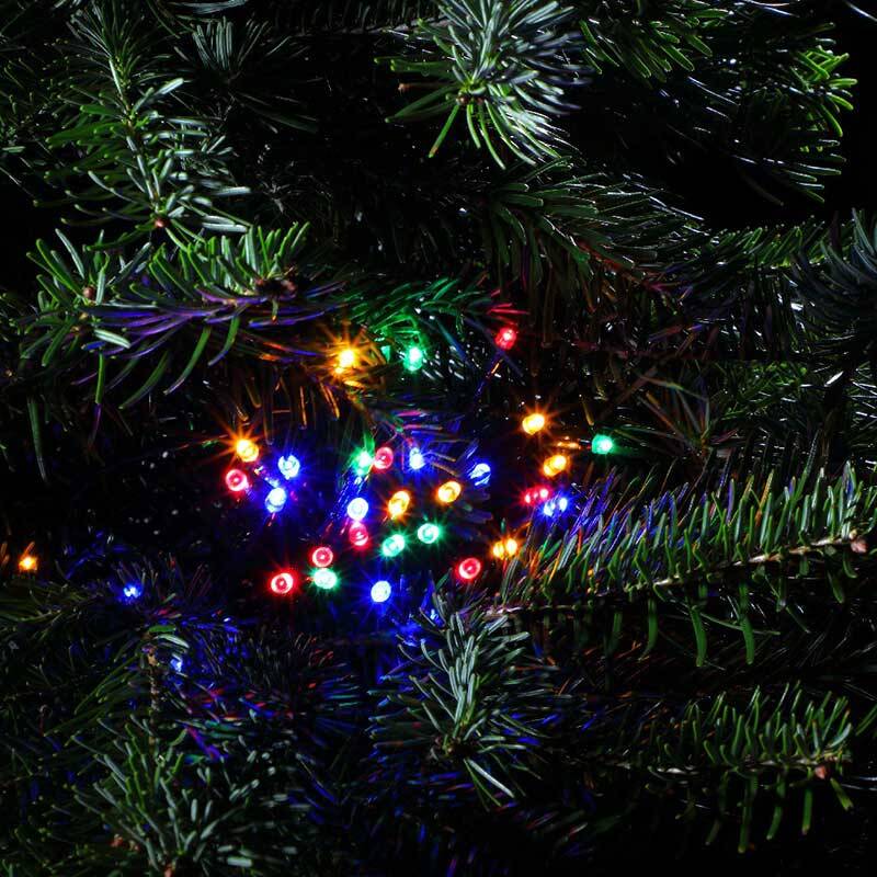 Image of Edit 35.92M Multi Colour LED Multi-Function String Lights - Green Cable
