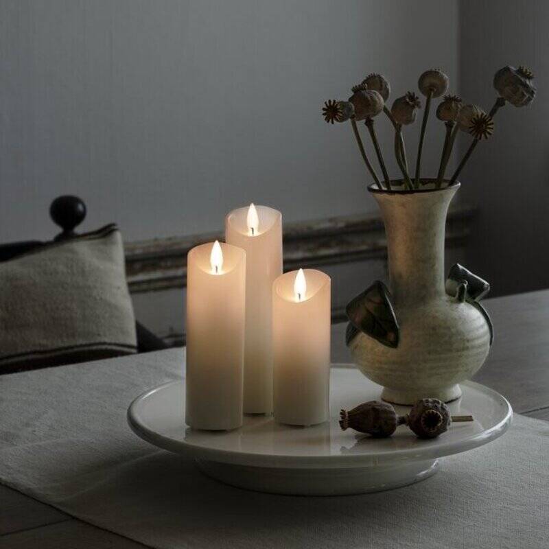 Image of Konstsmide 127 Slim Battery Operated LED Wax Flicker Candle