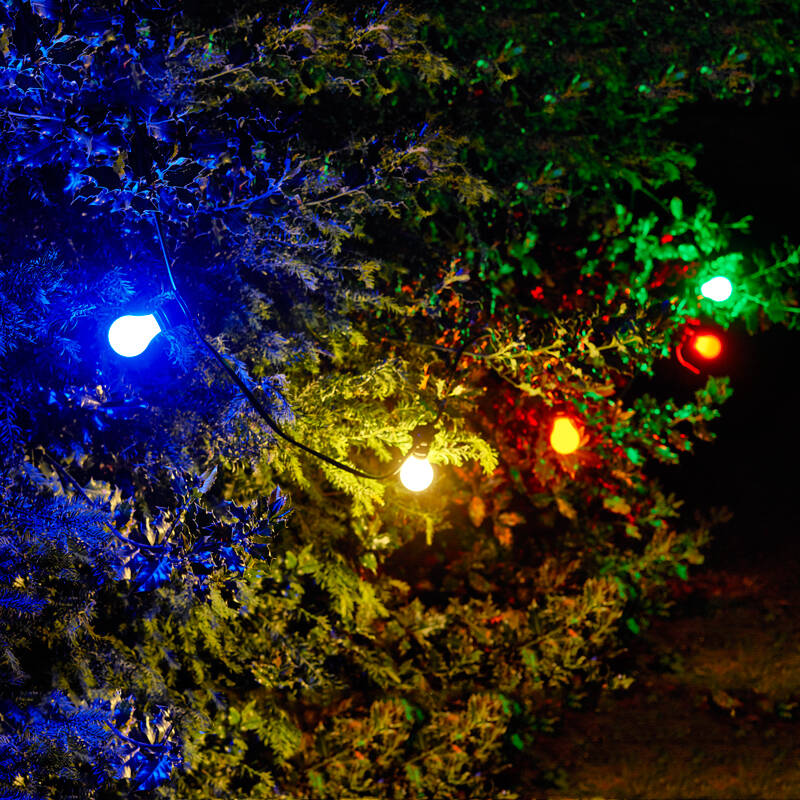 Image of 25W Blue, Green, Red, White, Yellow Dimmable LED GLS Bulb - Bayonet Cap