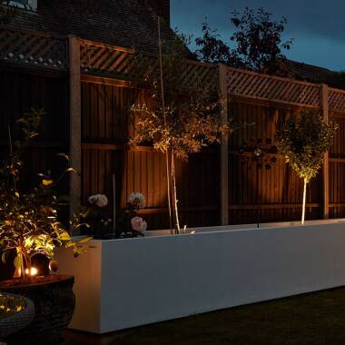Image of EasyFit Core 12v Garden Lights - Fern LED Garden Spotlight Kit -  16 Lights
