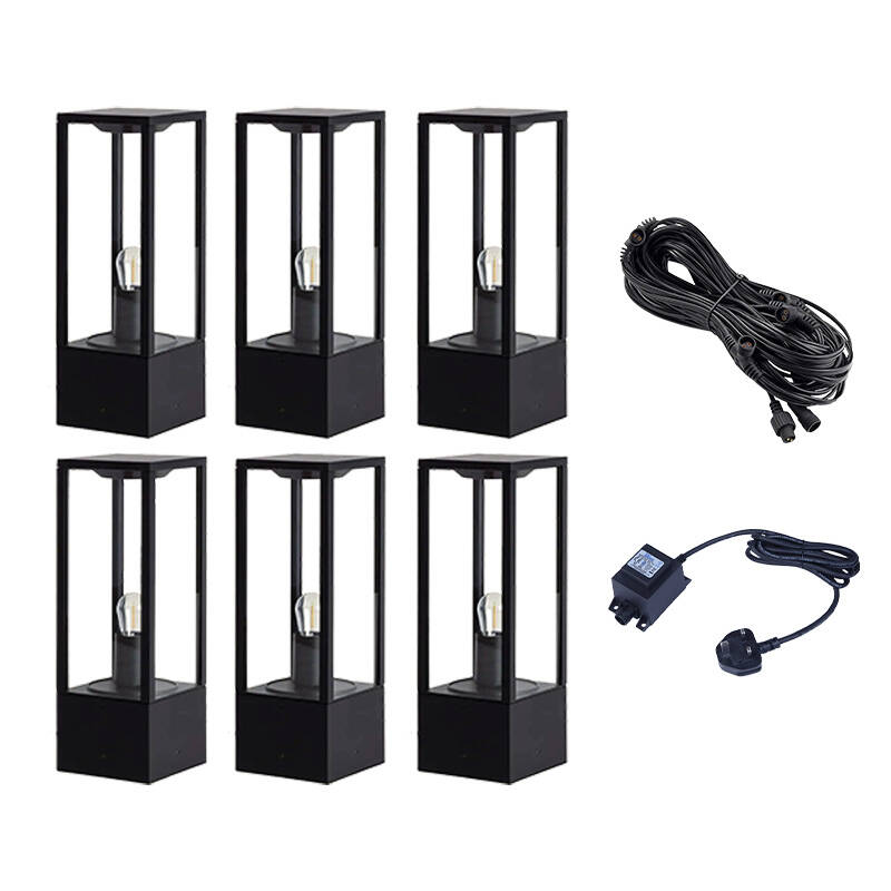 Image of EasyFit Core 12v Garden Lights - Aspen LED Pedestal Light Kit - 6 Lights