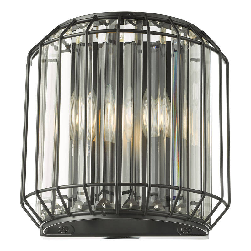 Image of Dar Naeva 2 Light Flush Wall Light