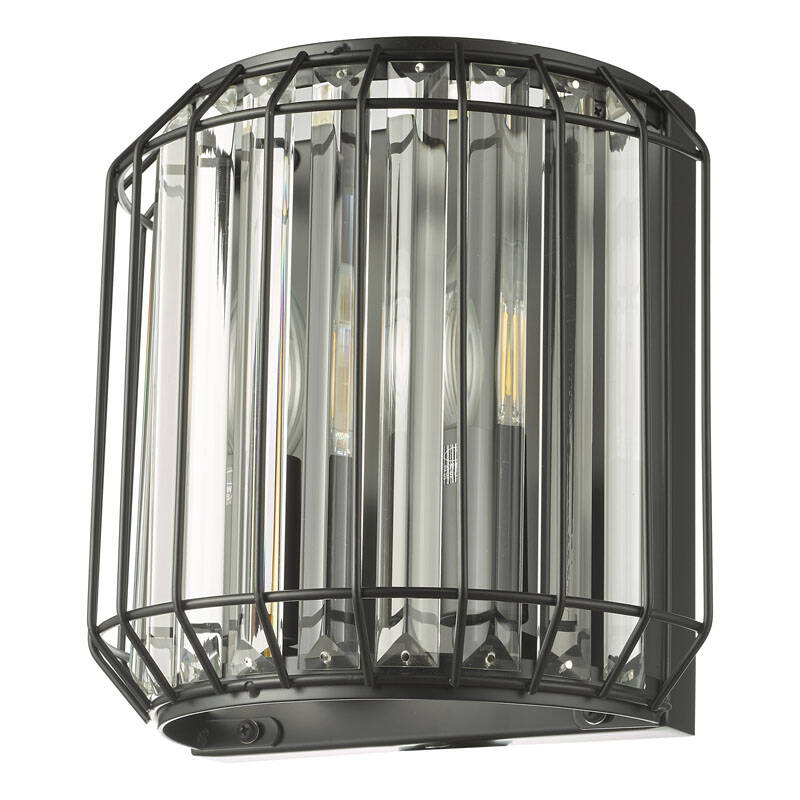 Image of Dar Naeva 2 Light Flush Wall Light
