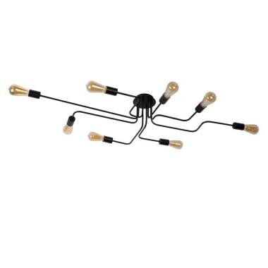 Image of Lucide Lester 8 Arm Semi-Flush Ceiling Light