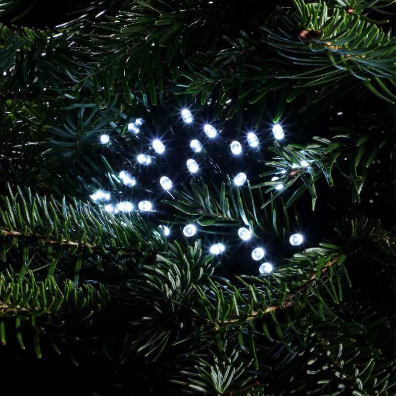 Image of Edit 8.92M Ice Blue LED Multi-Function String Lights - Green Cable