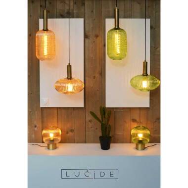Image of Lucide Maloto 30 Glass Ceiling Pendant Light