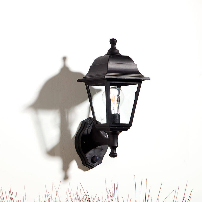 Image of Edit Coastal Sennen Outdoor Lantern Wall Light with Dusk to Dawn Sensor