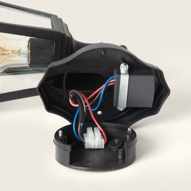 Image of Edit Coastal Sennen Outdoor Lantern Wall Light with Dusk to Dawn Sensor