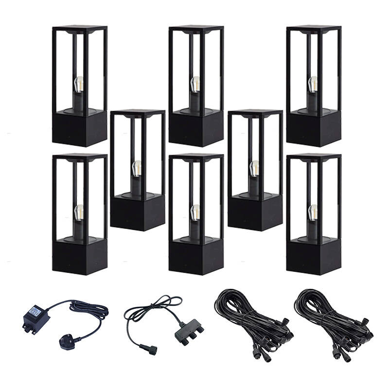 Image of EasyFit Core 12v Garden Lights - Aspen LED Pedestal Light Kit - 8 Lights