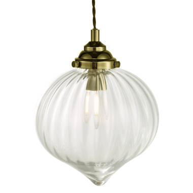 Image of Dar Mya Glass Ceiling Pendant Light