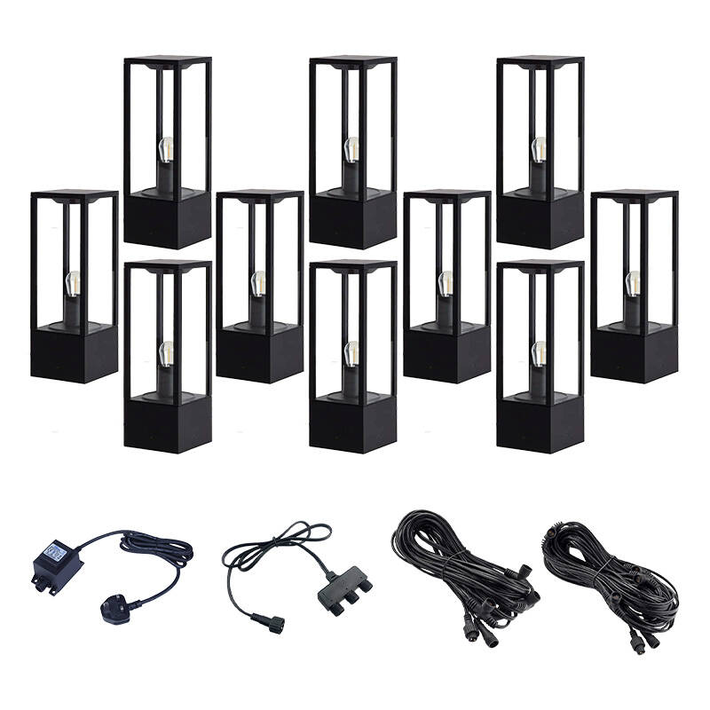 Image of EasyFit Core 12v Garden Lights - Aspen LED Pedestal Light Kit - 10 Lights