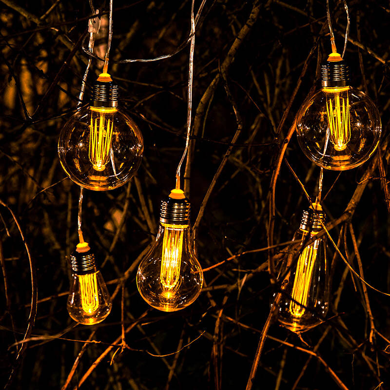 Image of 365 Filament Solar LED String Lights