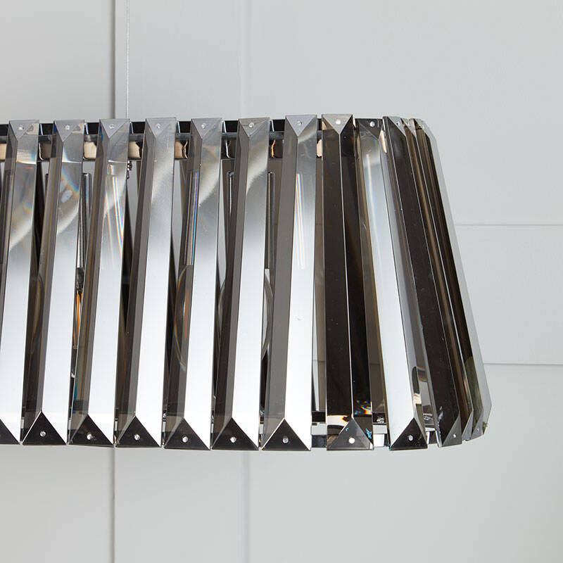 Image of Searchlight Sienna Smoked Glass Bar Ceiling Pendant Light