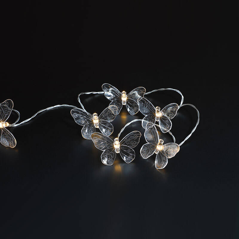Image of 365 Butterfly Solar LED String Lights
