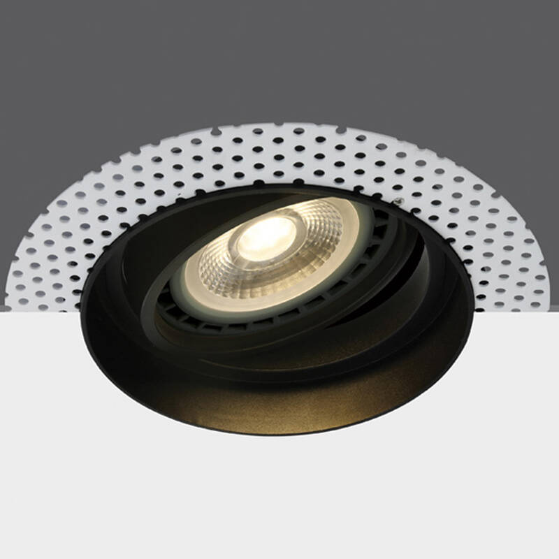 Image of Cosmic Round Recessed Plaster-In Trimless Adjustable GU10 Downlight